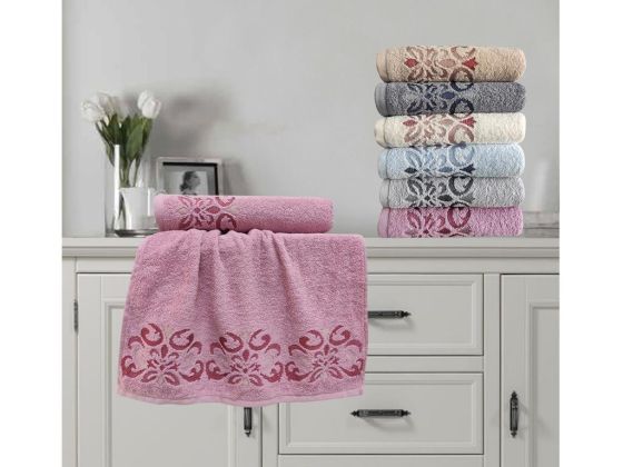 Ottoman Cotton 6 Pcs Hand Face Towel