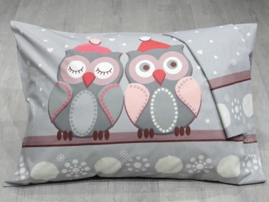 Owl Colorful Pillowcase 2 pcs - Thumbnail