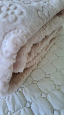 Padisah Double Size Blanket 200x240 cm Cotton/Polyester Fabric Beige - Thumbnail