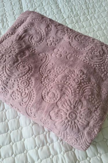 Padisah Double Size Blanket 200x240 cm Cotton/Polyester Fabric Dry Rose