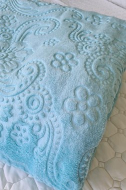 Padisah Double Size Blanket 200x240 cm Cotton/Polyester Fabric Mint - Thumbnail