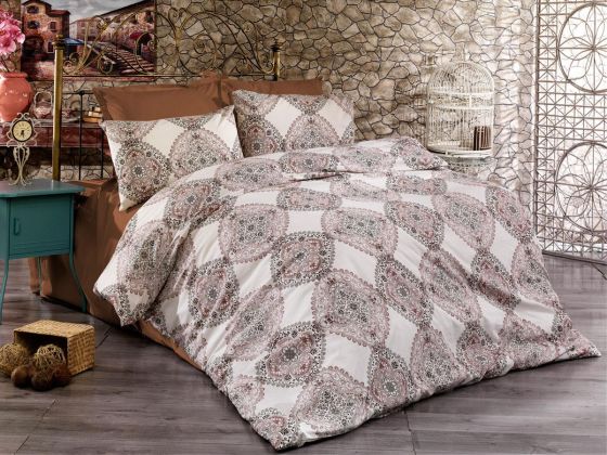 Pamir Single Duvet Cover Set Brown