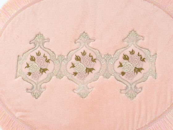 Pandora French Guipure 2 Pcs Bath Mat Set Powder