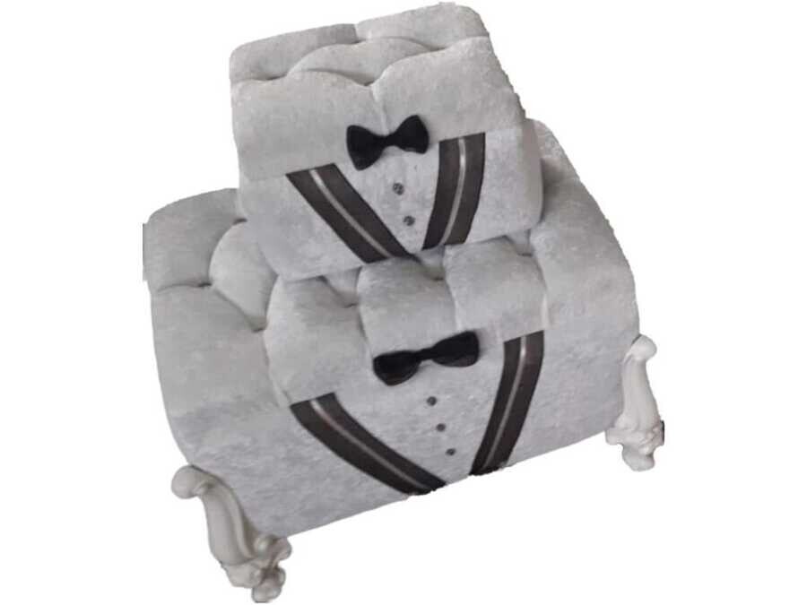 Dowry World - Bow Tie Luxury Velvet 2-Pack Dowry Chest Cream Dowry World - Bow Tie Luxury Velvet 2-Pack Dowry Chest Cream