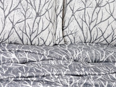 Pastel Double Cotton Bedspread Set, Coverlet 250x255 cm Antrachite - Thumbnail