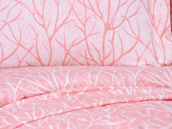 Pastel Double Size Bedspread Set, Coverlet 250x255 cm Light Pink