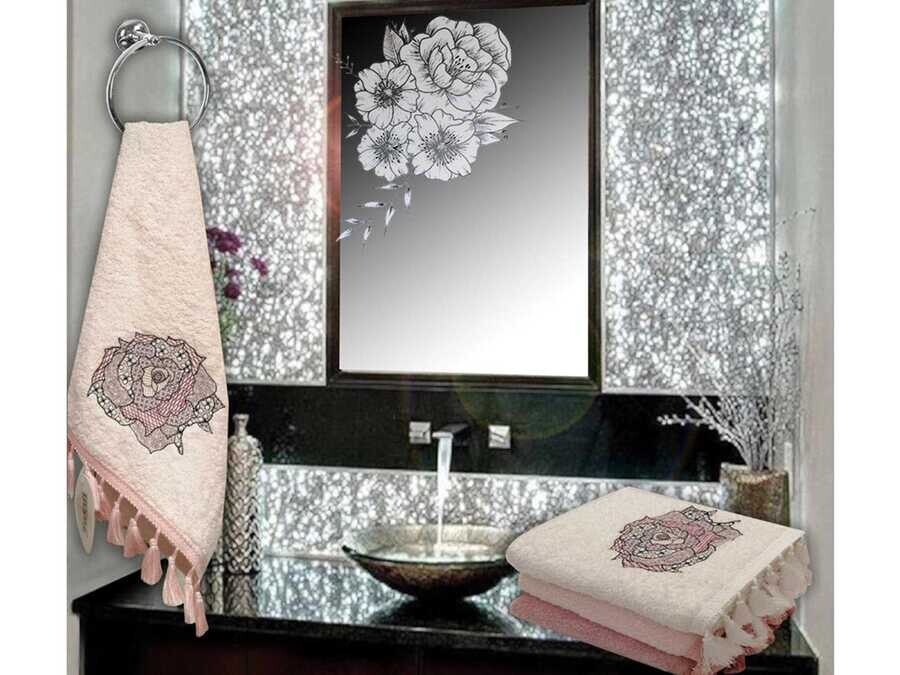 Dowry World - Patchwork طقم مناشف للوجه واليدين من 6 قطع Dowry World - Patchwork طقم مناشف للوجه واليدين من 6 قطع