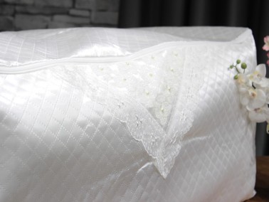 Pearl Embroidered Comforter Bag - Thumbnail