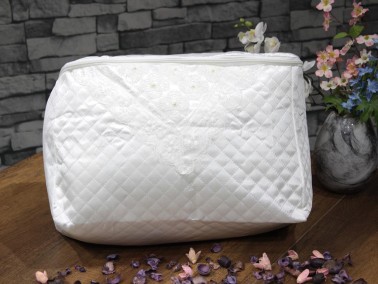 Pearl Embroidered Pillow Bag - Thumbnail