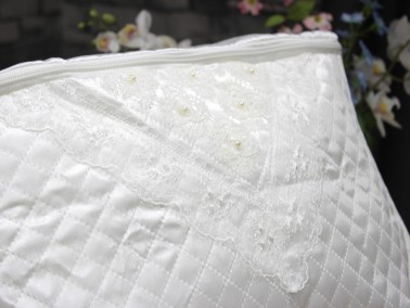 Pearl Embroidered Pillow Bag - Thumbnail