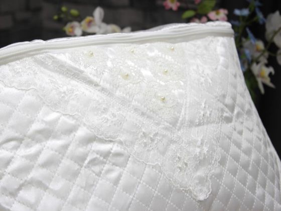 Pearl Embroidered Pillow Bag