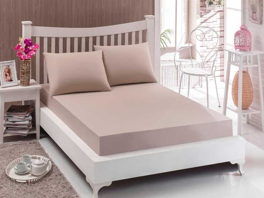 Perla Double Fitted Bedsheet Set - Thumbnail