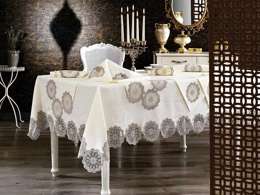 Perla Tablecloth Set 26 Pieces - Thumbnail