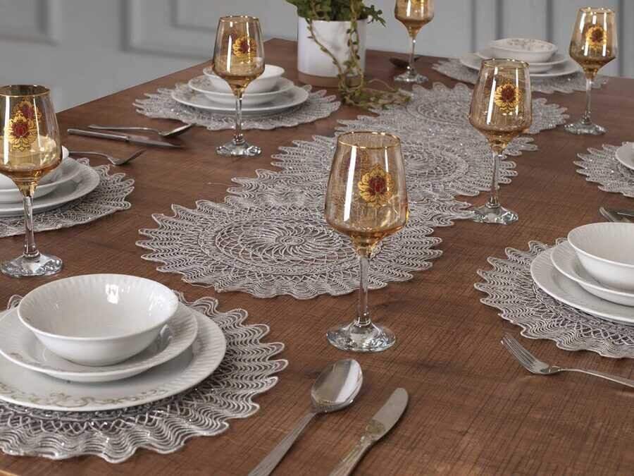 Dowry World - Planet Kordone 7 Piece Dinnerware Gray Dowry World - Planet Kordone 7 Piece Dinnerware Gray