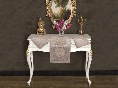 Dowry World - Planet Silvery 3-Piece Bedroom Set - Cappucino