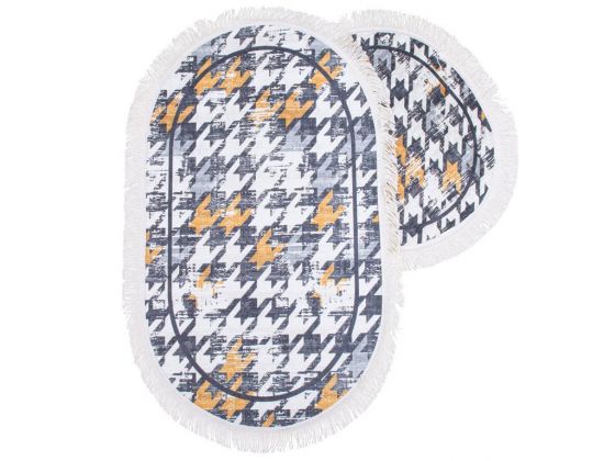 Polygon Oval Bath Mat Set 2 Liter Mix