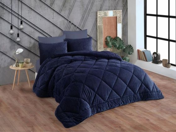 Premium Soft Double Quilt Navy Blue