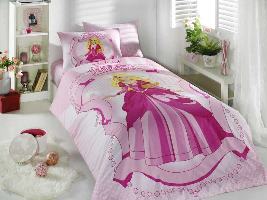 Princess Single Duvet Cover Set Pink