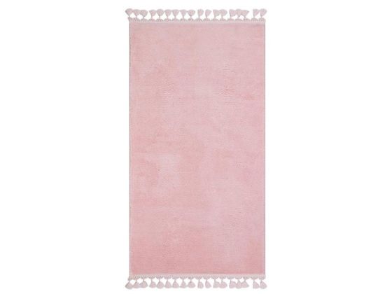 Puffy Non-Slip Base Rectangular Carpet 80x150 Cm Pink