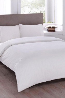 Çeyiz Diyarı - Pure King Size Ranforce %100 Cotton Duvet Cover Set, Duvet Cover 220x230 cm, Sheet 240x260, Pillowcase 50x70, White Çeyiz Diyarı - Pure King Size Ranforce %100 Cotton Duvet Cover Set, Duvet Cover 220x230 cm, Sheet 240x260, Pillowcase 50x70, White