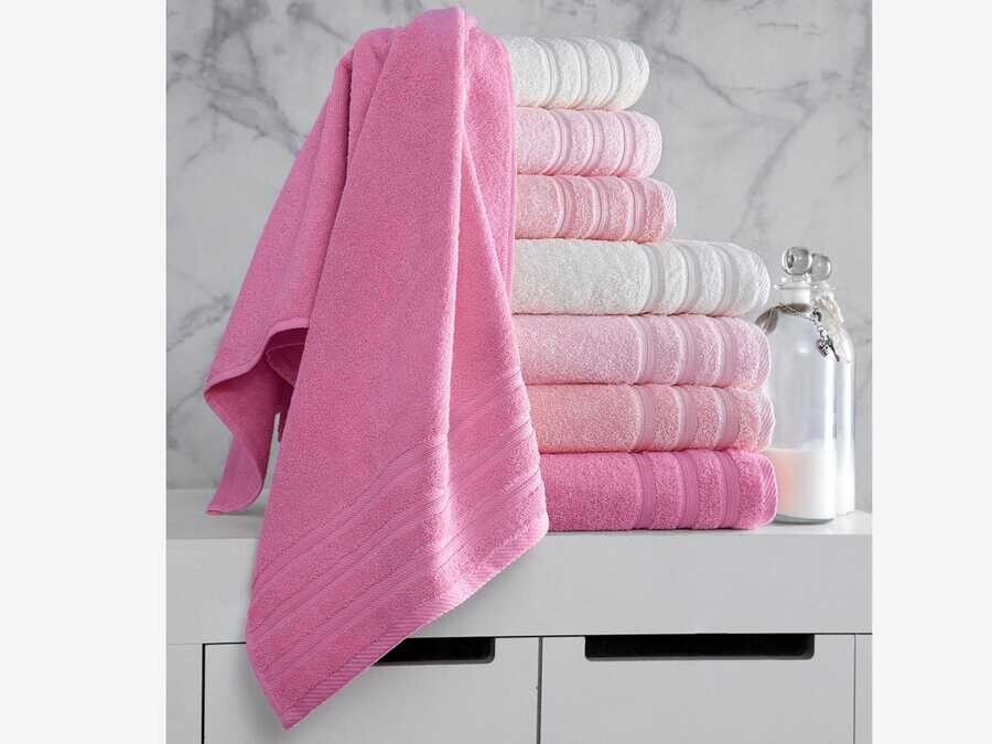 Dowry World - Rainbow 8-Piece Bath Towel Set Powder Dowry World - Rainbow 8-Piece Bath Towel Set Powder