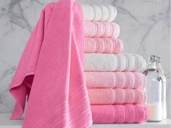 Rainbow Bath Towel 90x150 Cm 4 Pieces Powder