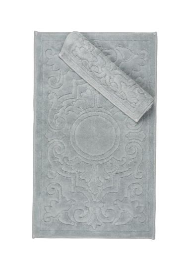 Resital Bath Mat Set 2 pcs, 60 x 100, 50 x 60, %100 Cotton Fabric Gray