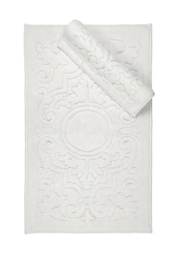 Çeyiz Diyarı - Resital Bath Mat Set 2 pcs, 60 x 100, 50 x 60, %100 Cotton Fabric Krem Çeyiz Diyarı - Resital Bath Mat Set 2 pcs, 60 x 100, 50 x 60, %100 Cotton Fabric Krem