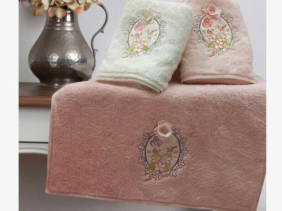 Çeyiz Diyarı - Rina Lacy 6-Piece Towel Set Çeyiz Diyarı - Rina Lacy 6-Piece Towel Set