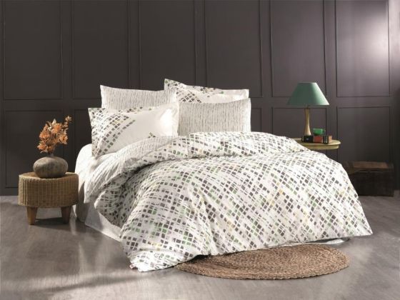 Rhythm Double Duvet Cover Set Green