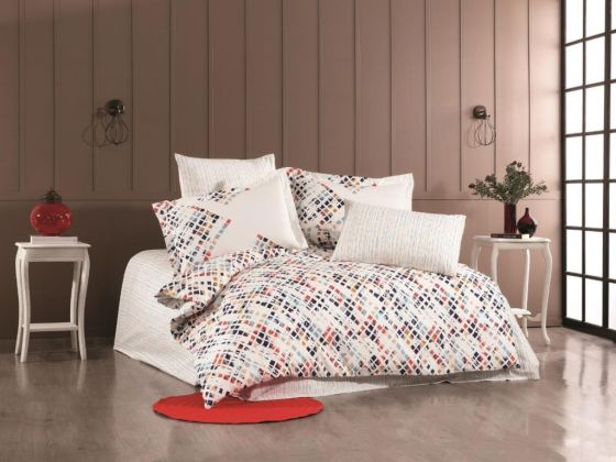 Rhythm Single Duvet Cover Set Navy Blue