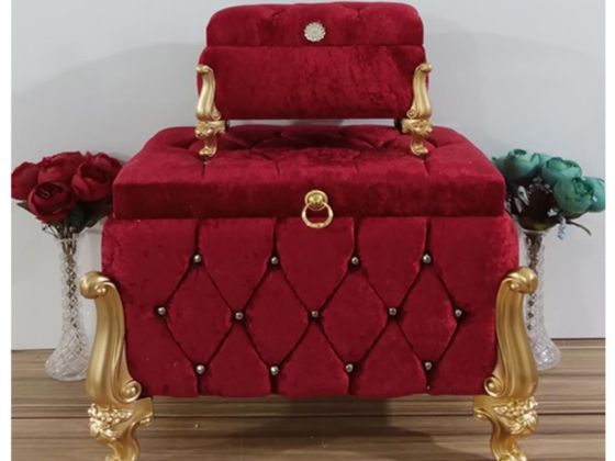 Rochella Split Square 2 Pack Dowry Chest Burgundy