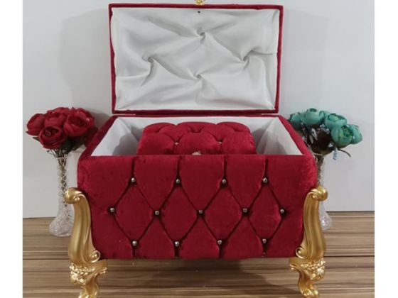 Rochella Split Square 2 Pack Dowry Chest Burgundy