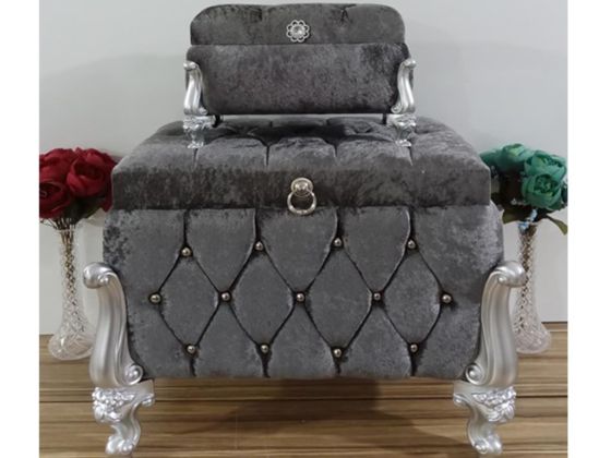 Rochella Split Square 2 Pack Dowry Chest Gray