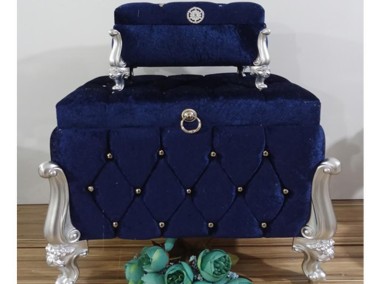 Rochella Split Square 2 Pack Dowry Chest Navy Blue - Thumbnail