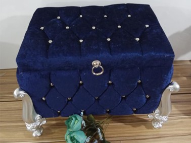 Rochella Split Square 2 Pack Dowry Chest Navy Blue - Thumbnail