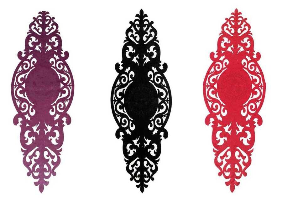 Dowry World - Roseart 3 pcs Velvet Runner Dowry World - Roseart 3 pcs Velvet Runner