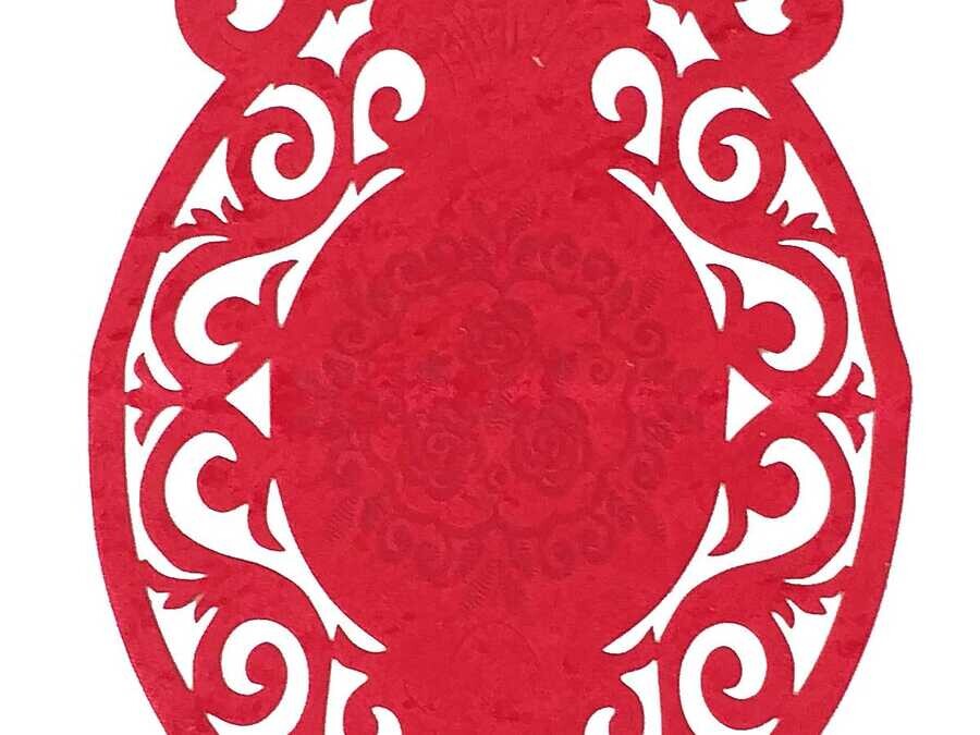  Roseart Lux Velvet Runner Red - Thumbnail