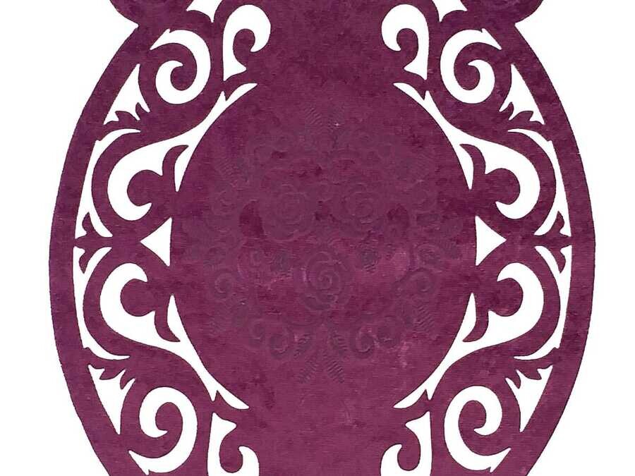 
Roseart Lux Velvet Runner Plum - Thumbnail