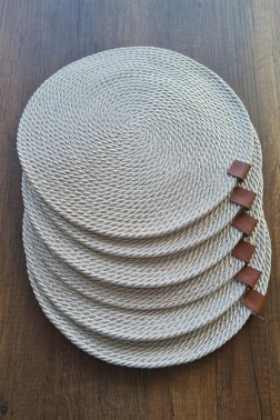 Round Jute Plate Mats 13