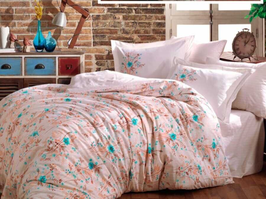 Royal Double Duvet Cover Set Turquoise