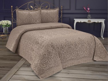 Dowry World - Royal Jacquard Chenille Double Bedspread Cappucino Dowry World - Royal Jacquard Chenille Double Bedspread Cappucino