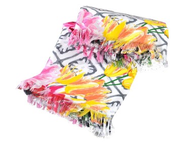 Fringed Beach Towel Tahiti - Thumbnail