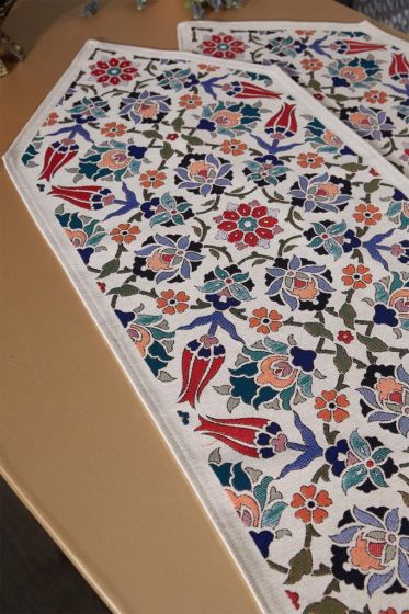 Safiye Woven Cotton Runner Set 2pcs in Set, Runner 45x140 cm