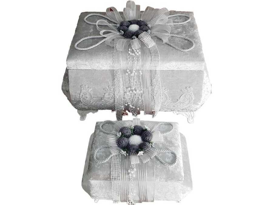 Sultanate Luxury Velvet 2-Pack Dowry Chest - Thumbnail