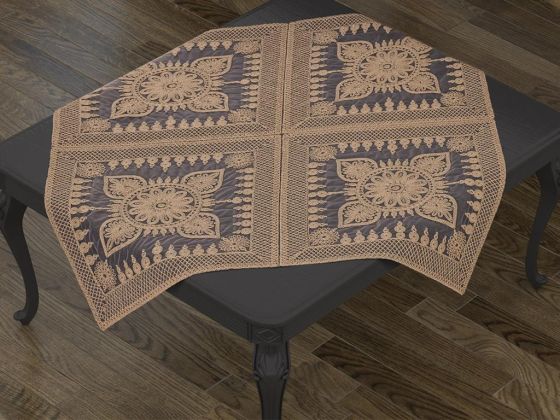 Salvia Cord Embroidered 5-Piece Living Room Set