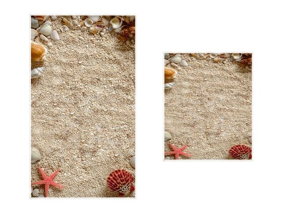 Sand 2 Pcs Bath Mat Set