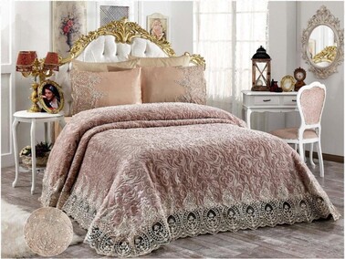Çeyiz Diyarı - Sara French Guipure Blanket Set 6 Pcs Çeyiz Diyarı - Sara French Guipure Blanket Set 6 Pcs