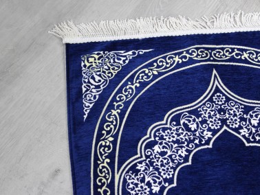 Saray Fringed Chenille Woven Prayer Rug - Thumbnail