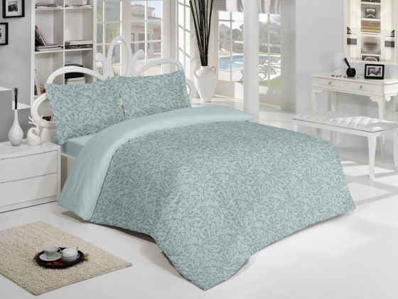 Sarmaşık Single Duvet Cover Set Petrol